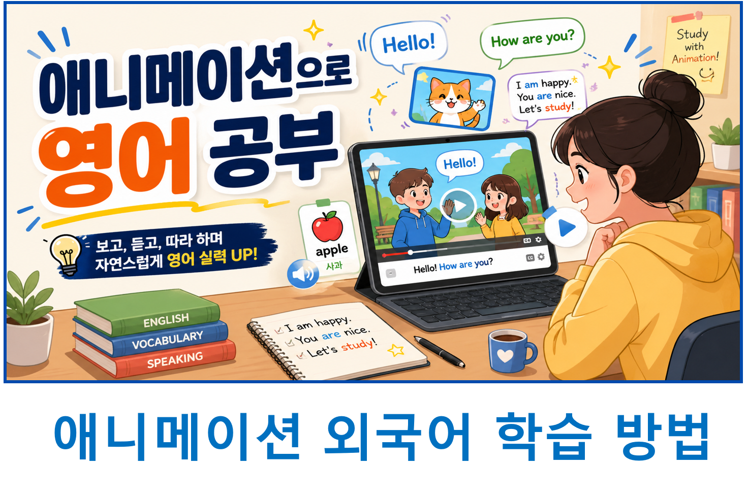 애니메이션을 통한 외국어 학습 시스템 BM 특허