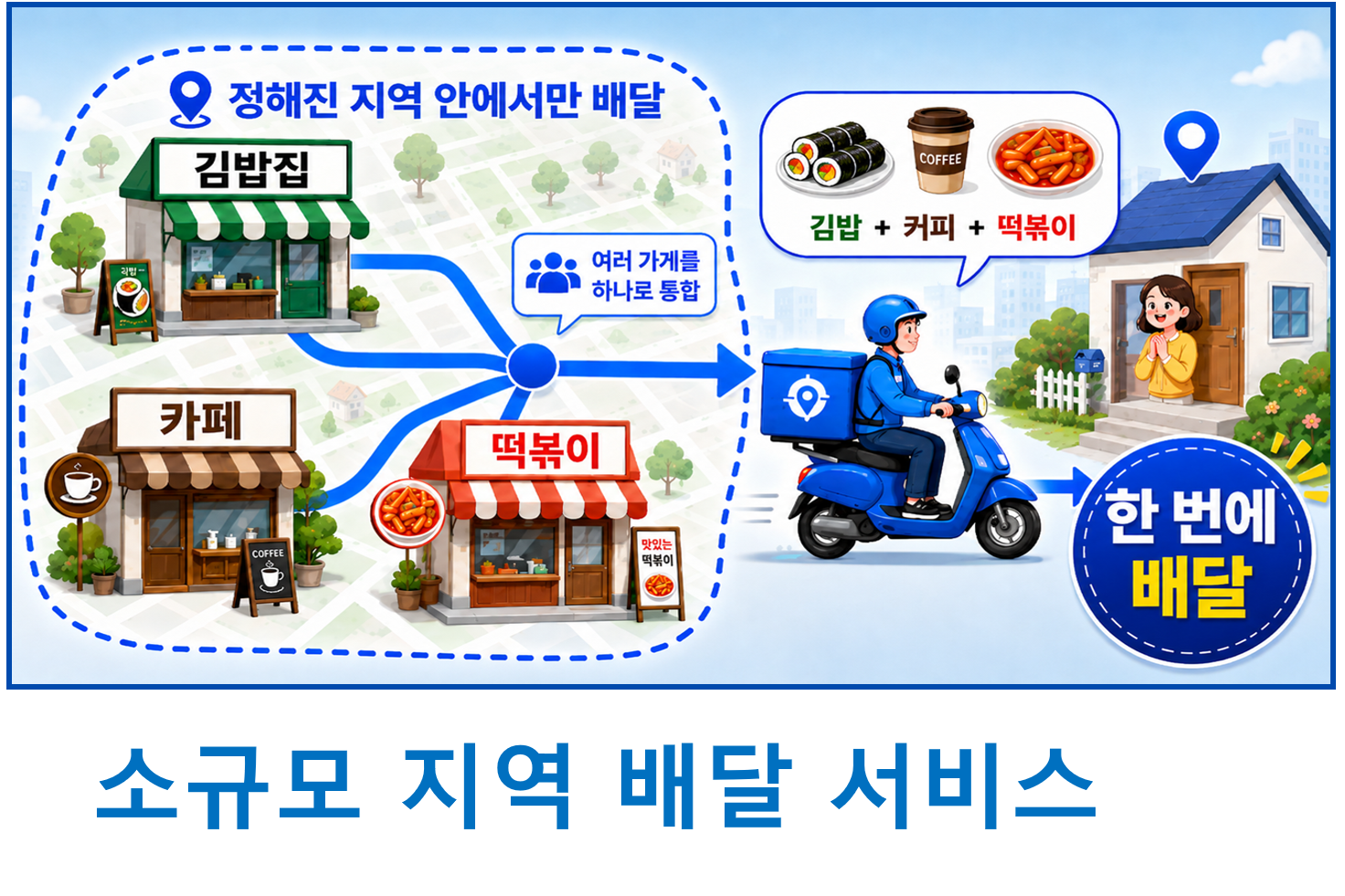 소규모 지역 배달 서비스 플랫폼 BM 특허 어플